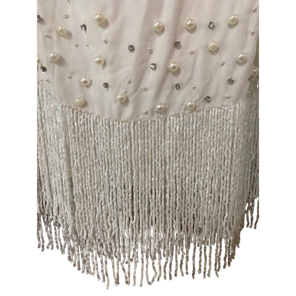 LPA Elsie‎ Beaded Skirt in White Size Large NWT $248 (13-2) - Picture 5 of 5